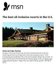 Brooks Lake Lodge in MSN